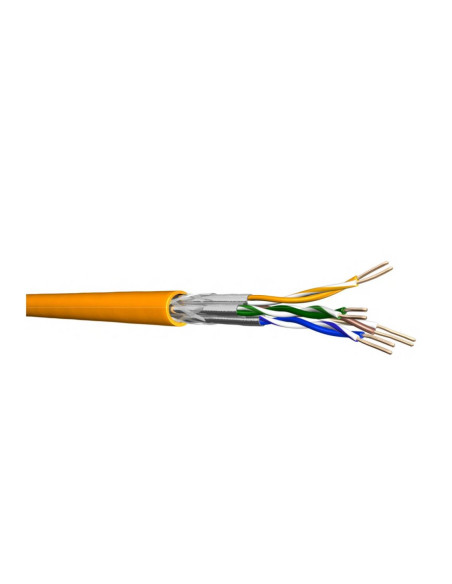 Kabel Instalacyjny Cat 7 4X2Xawg23/1 S/Ftp - 2Xekranowany: Pimf+Total Shield (Braid) Sztywny Ls0H