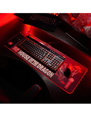 Numskull Games 154921 Podkładka Pod Mysz Podkładka Dla Graczy Czarny, Wielobarwny, Czerwony