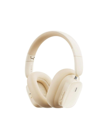 Baseus Bowie H1I Zestaw Słuchawkowy Bezprzewodowy Opaska Na Głowę Połączenia/Muzyka Usb Type-C Bluetooth Biały