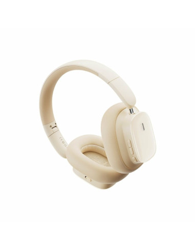 Baseus Bowie H1I Zestaw Słuchawkowy Bezprzewodowy Opaska Na Głowę Połączenia/Muzyka Usb Type-C Bluetooth Biały