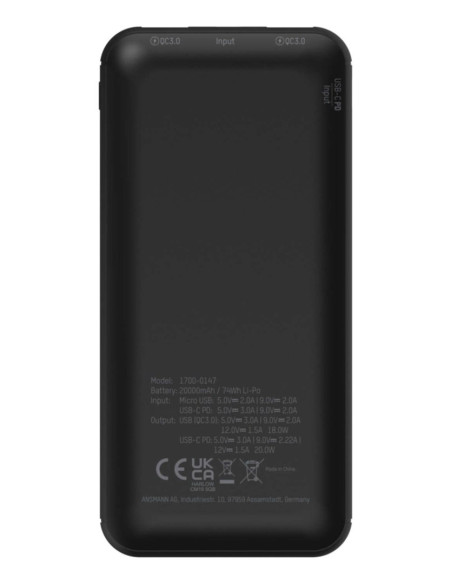 Ansmann Pb320Pd Litowo-Polimerowy (Lipo) 20000 Mah Czarny