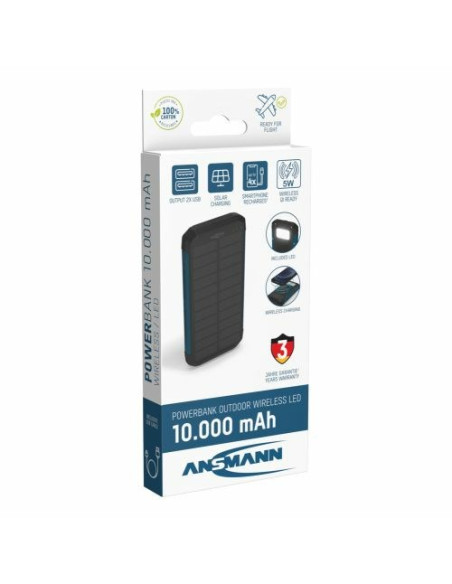 Ansmann Pb212W Litowo-Polimerowy (Lipo) 10000 Mah Czarny, Niebieski