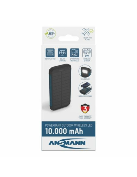 Ansmann Pb212W Litowo-Polimerowy (Lipo) 10000 Mah Czarny, Niebieski