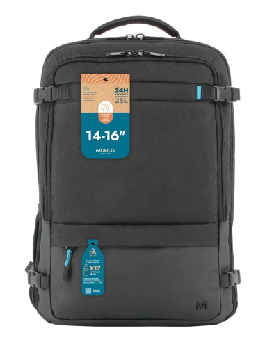 Mobilis 025031 Torba Na Laptop 40,6 Cm (16") Plecak Czarny