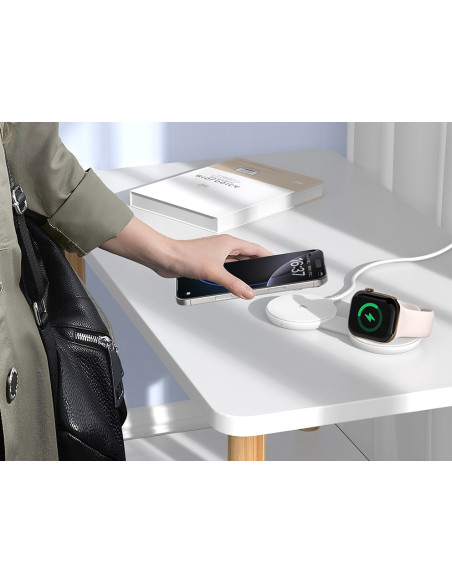 Conceptronic Gorgon04W Ładowarka Do Urządzeń Przenośnych Smartfon, Smartwatch Biały Prąd Przemienny Bezprzewodowe Ładowanie Wewn