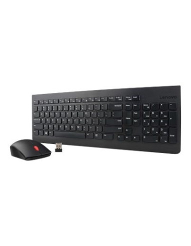 Lenovo 4X30M39497 Klawiatura Dołączona Myszka Uniwersalne Rf Wireless Qwerty Us English Czarny