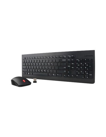 Lenovo 4X30M39497 Klawiatura Dołączona Myszka Uniwersalne Rf Wireless Qwerty Us English Czarny