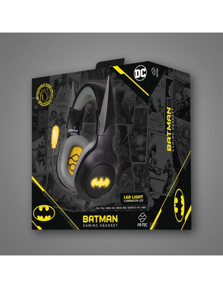 Zestaw Słuchawkowy Do Gier Blade Dc Batman Ze Światłem Led