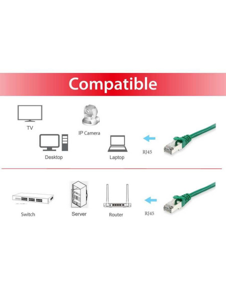 Equip 606411 Kabel Sieciowy Zielony 30 M Cat6A S/Ftp (S-Stp)