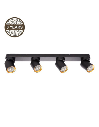 Lampa Sufitowa Tunis 4Xgu10 Ml9939 B/Złoto