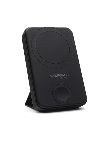Realpower 444408 Bank Mocy 10000 Mah Bezprzewodowe Ładowanie Czarny