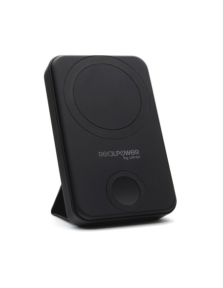 Realpower 444408 Bank Mocy 10000 Mah Bezprzewodowe Ładowanie Czarny