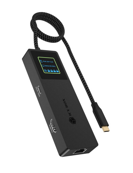 Icy Box Spade Dock 4038 Przewodowa Usb 3.2 Gen 2 (3.1 Gen 2) Type-C Czarny