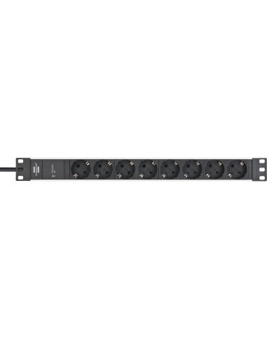 Brennenstuhl - Ss 19.500A - Alu-Line - Listwa Zasilająca 8-Drożna, 2M