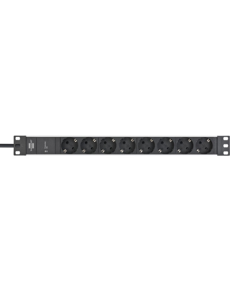 Brennenstuhl - Ss 19.500A - Alu-Line - Listwa Zasilająca 8-Drożna, 2M