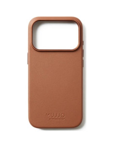 Mujjo Full Leather Case Magsafe Etui Do Iphone 17 Pro Brązowy