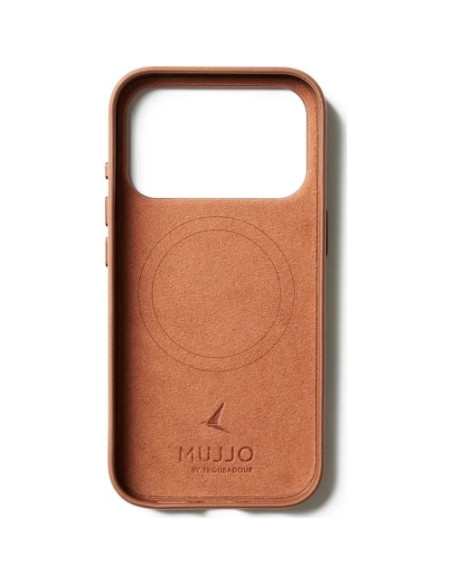 Mujjo Full Leather Case Magsafe Etui Do Iphone 17 Pro Brązowy