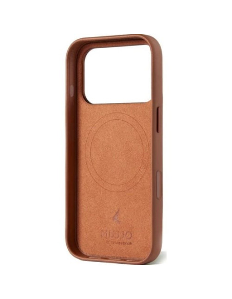 Mujjo Full Leather Case Magsafe Etui Do Iphone 17 Pro Brązowy