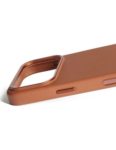 Mujjo Full Leather Case Magsafe Etui Do Iphone 17 Pro Brązowy
