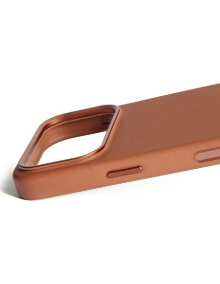 Mujjo Full Leather Case Magsafe Etui Do Iphone 17 Pro Brązowy