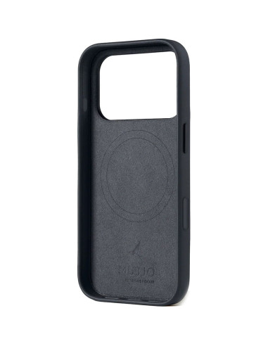 Mujjo Full Leather Case Magsafe Etui Do Iphone 17 Pro Szary