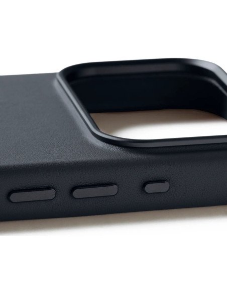 Mujjo Full Leather Case Magsafe Etui Do Iphone 17 Pro Szary