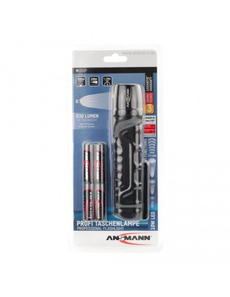 Ansmann M900P Czarny Latarka Ręczna Led