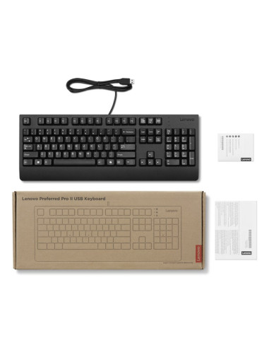 Lenovo Preferred Pro Ii Klawiatura Dom/Biuro Usb Niemiecki Czarny