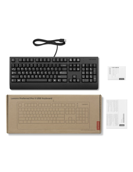 Lenovo Preferred Pro Ii Klawiatura Dom/Biuro Usb Niemiecki Czarny