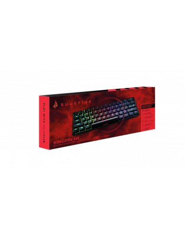 Surefire Kingpin M1 Klawiatura Gaming Usb Qwerty Us English Czarny