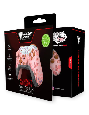 Dragonshock Poptop Różowy, Brązowy, Czarny, Jasny Niebieski, Fioletowy Bluetooth Gamepad Analogowa/Cyfrowa Nintendo Switch, Pc