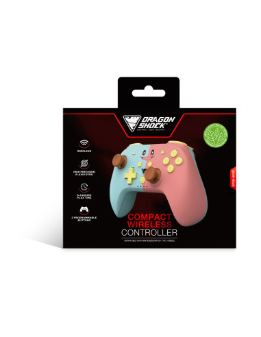 Dragonshock Poptop Niebieski, Różowy, Żółty, Brązowy Bluetooth Gamepad Analogowa/Cyfrowa Nintendo Switch, Pc