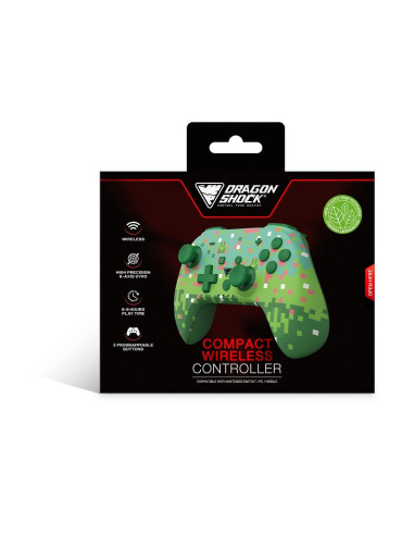 Dragonshock Poptop Zielony, Ciemny Zielony, Różowy, Biały Bluetooth Gamepad Analogowa/Cyfrowa Nintendo Switch, Pc