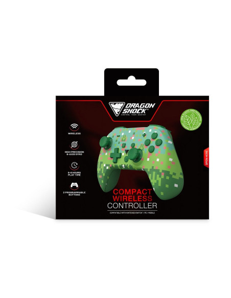Dragonshock Poptop Zielony, Ciemny Zielony, Różowy, Biały Bluetooth Gamepad Analogowa/Cyfrowa Nintendo Switch, Pc