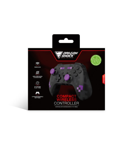 Dragonshock Poptop Czarny, Fioletowy Bluetooth Gamepad Analogowa/Cyfrowa Nintendo Switch, Pc