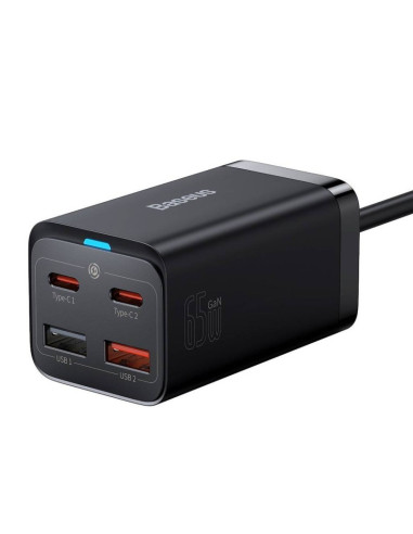 Baseus Ładowarka Sieciowa 2X Usb-C, 2Xusb (Czarna)
