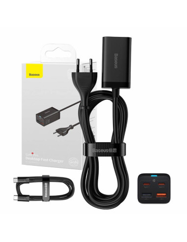 Baseus Ładowarka Sieciowa 2X Usb-C, 2Xusb (Czarna)