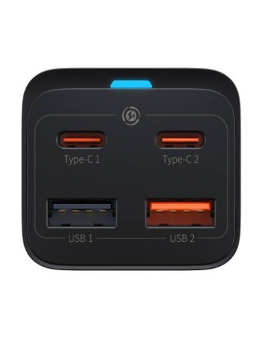 Baseus Ładowarka Sieciowa 2X Usb-C, 2Xusb (Czarna)