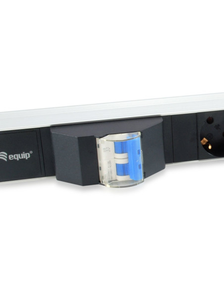 Equip 333312 Rozdzielacz Zasilania Pdu 6 X Gniazdo Sieciowe 1U Czarny
