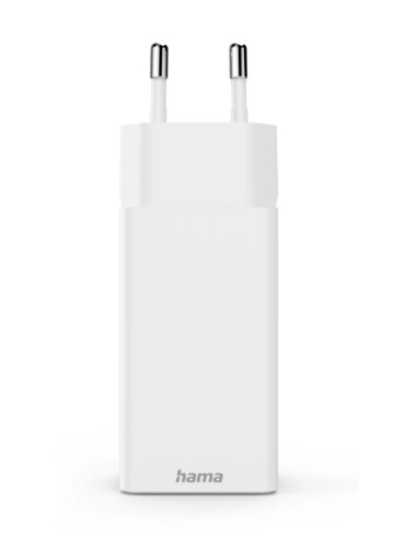 Hama 00201996 Ładowarka Do Urządzeń Przenośnych Smartfon Biały Prąd Przemienny Szybkie Ładowanie Wewnętrzna, Zewnętrzna