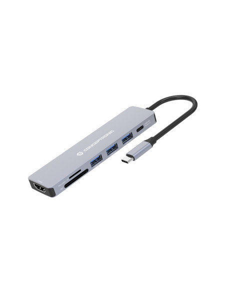 Conceptronic Donn19G Stacja Dokująca Przewodowa Usb 3.2 Gen 1 (3.1 Gen 1) Type-C Szary