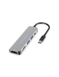 Conceptronic Donn02G Stacja Dokująca Usb 3.2 Gen 1 (3.1 Gen 1) Type-C Aluminium