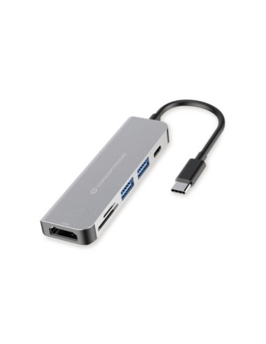 Conceptronic Donn02G Stacja Dokująca Usb 3.2 Gen 1 (3.1 Gen 1) Type-C Aluminium