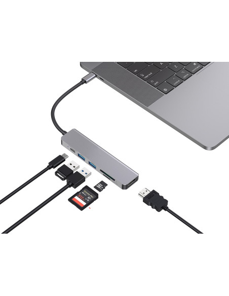 Conceptronic Donn02G Stacja Dokująca Usb 3.2 Gen 1 (3.1 Gen 1) Type-C Aluminium