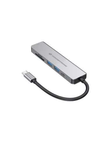 Conceptronic Donn02G Stacja Dokująca Usb 3.2 Gen 1 (3.1 Gen 1) Type-C Aluminium
