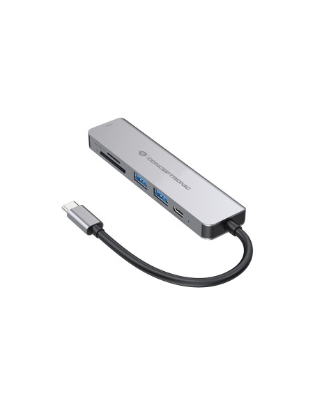Conceptronic Donn02G Stacja Dokująca Usb 3.2 Gen 1 (3.1 Gen 1) Type-C Aluminium