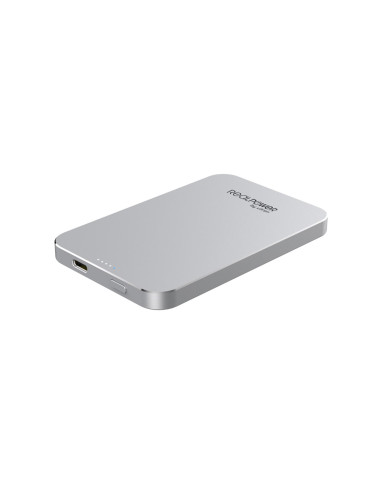 Realpower Pb-5000 Mag Litowo-Polimerowy (Lipo) 5000 Mah Bezprzewodowe Ładowanie Srebrny