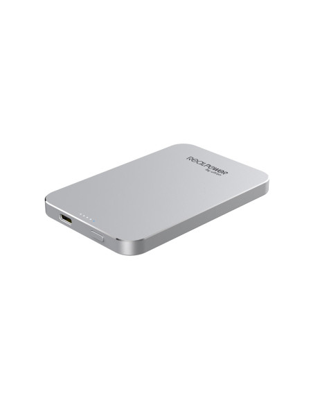 Realpower Pb-5000 Mag Litowo-Polimerowy (Lipo) 5000 Mah Bezprzewodowe Ładowanie Srebrny