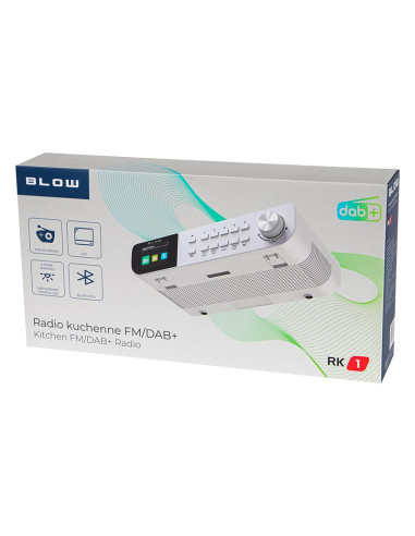 Blow Radio Kuchenne Fm/Dab+ Rk1 Białe