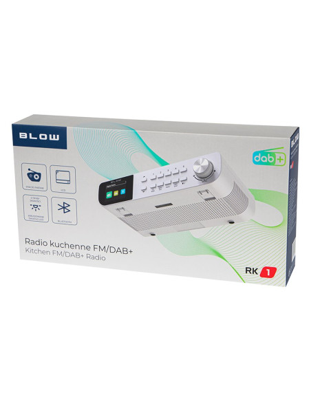 Blow Radio Kuchenne Fm/Dab+ Rk1 Białe